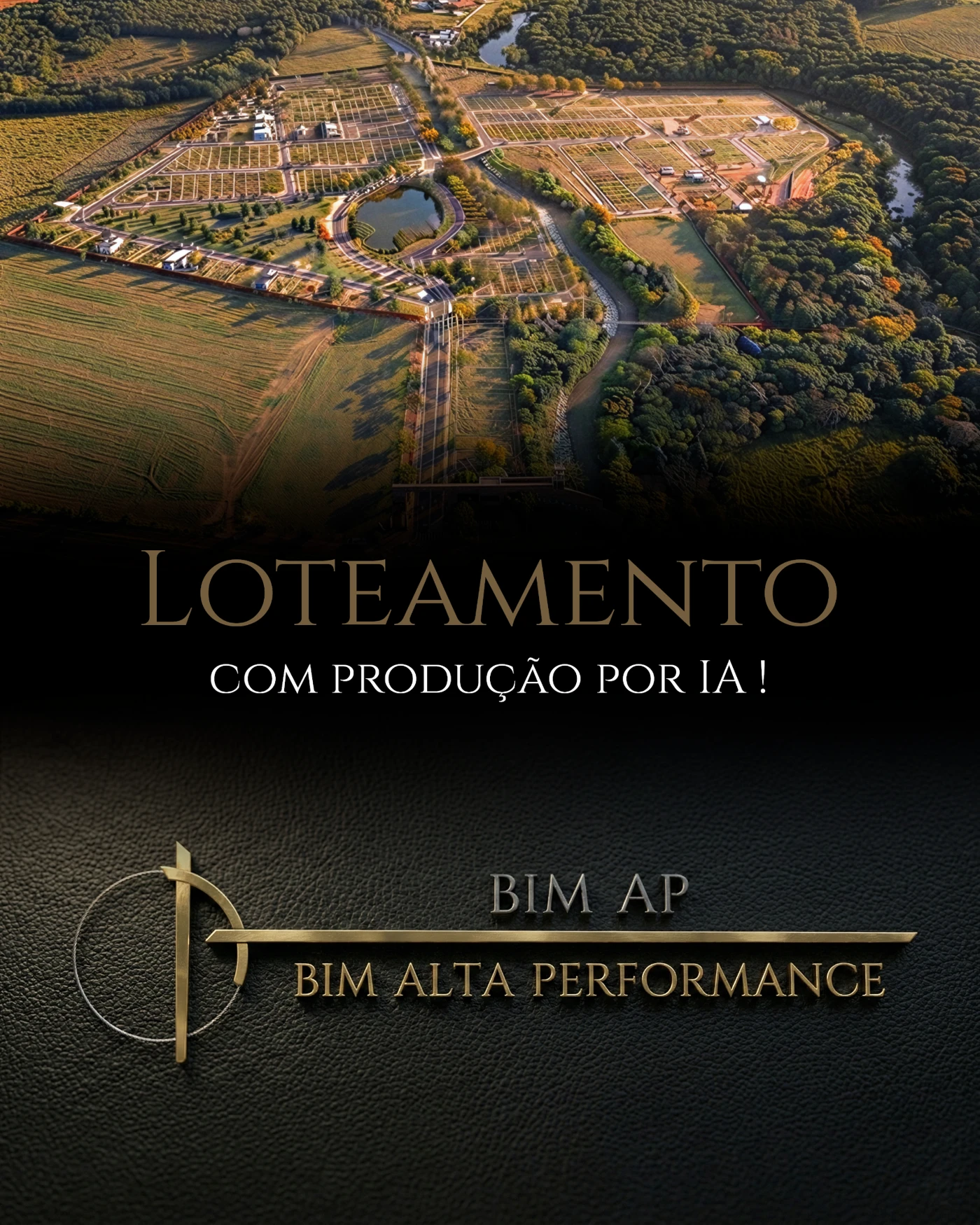 Loteamento desenvolvido com produção por IA